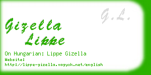 gizella lippe business card